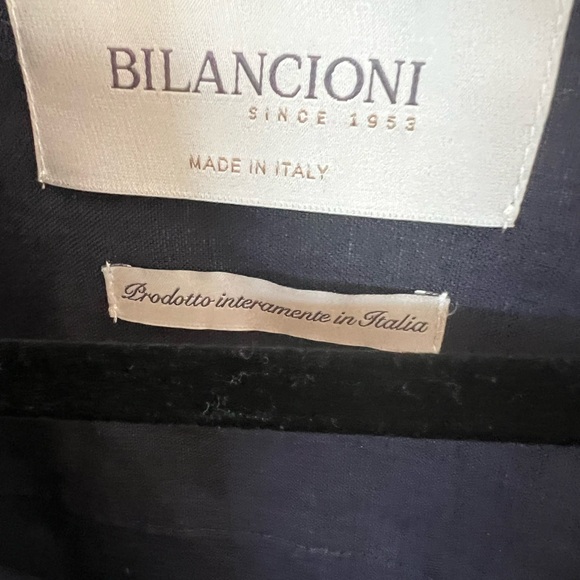 Mens Designer BILANCIONI Linen button down unconstructed jacket/blazer - Picture 4 of 4